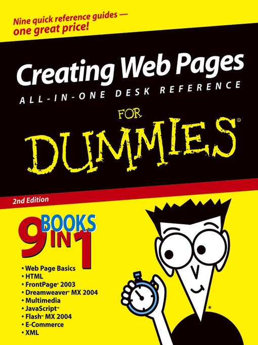 Title details for Creating Web Pages All-in-One Desk Reference for Dummies by Emily A. Vander Veer - Available